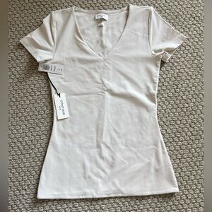 Aritzia contour v neck short sleeve